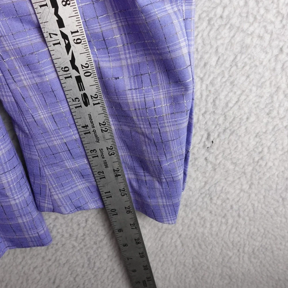 Maceoo Willburn Mens Blue Purple Plaid Blazer Jacket Size XXL 48/6 Meticulous‎